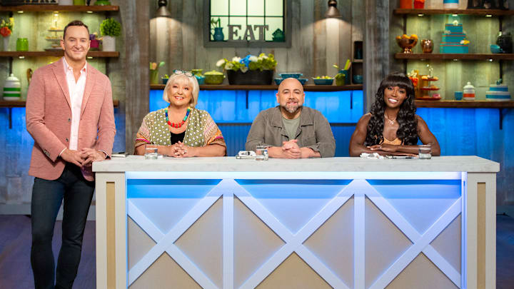 Clinton Kelly, Nancy Fuller, Duff Goldman and Lorraine Pascale, as seen on Spring Baking Championship, Season 6