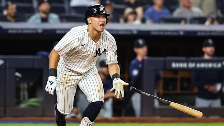 New York Yankees shortstop Anthony Volpe (11) at Yankee Stadium.