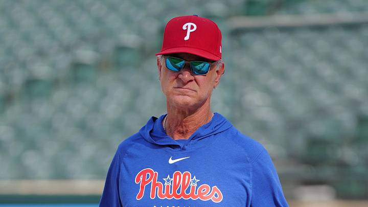 Jul 31, 2026; Baltimore, Maryland, USA; Philadelphia Phillies interim manager Don Mattingly prior to the game against the Baltimore Orioles at Oriole Park at Camden Yards. Mandatory Credit: Mitch Stringer-Imagn Images Jul 31, 2026; Baltimore, Maryland, USA; Philadelphia Phillies interim manager Don Mattingly prior to the game against the Baltimore Orioles at Oriole Park at Camden Yards. Mandatory Credit: Mitch Stringer-Imagn Images