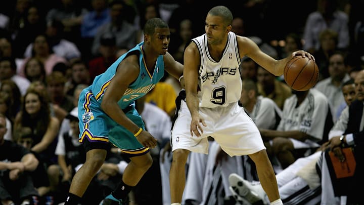 New Orleans Hornets v San Antonio Spurs, Game 4