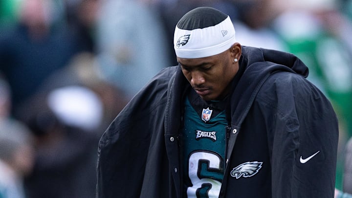 Dec 31, 2023; Philadelphia, Pennsylvania, USA; Philadelphia Eagles wide receiver DeVonta Smith (6)