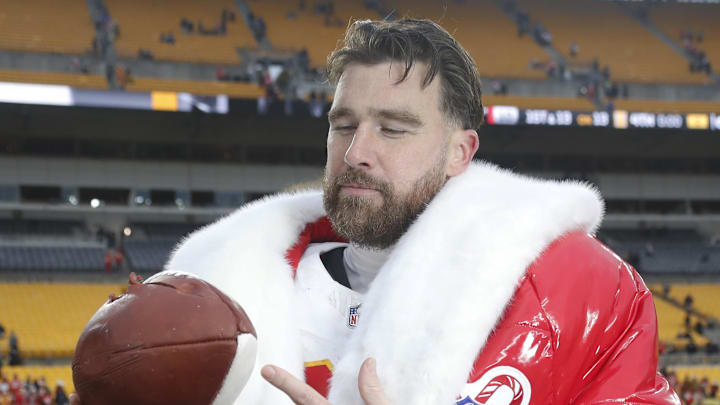 Travis Kelce after the Chiefs' 29–10 win over the Steelers on Dec. 25, 2024.