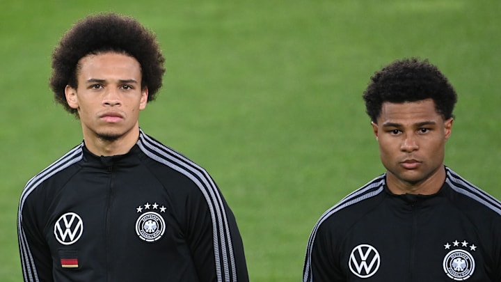 Leroy Sane and Serge Gnabry - in a Germany squad together for the first time in 12 months 
