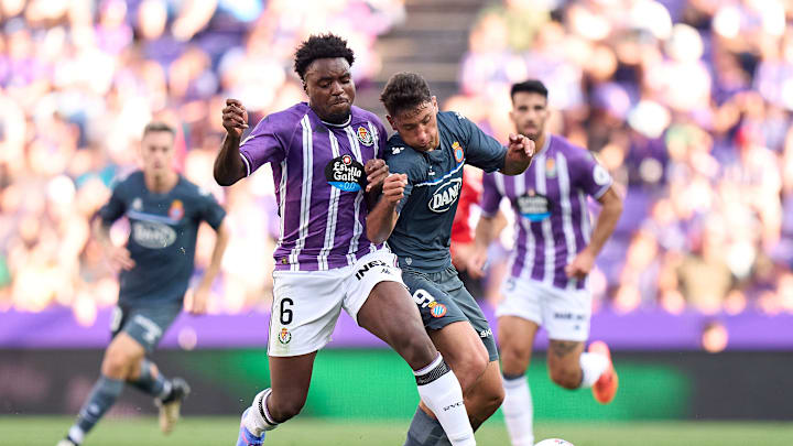 Veliz in action during his Espanyol debut - Real Valladolid CF v RCD Espanyol de Barcelona  - La Liga EA Sports