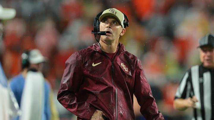 Oct 17, 2026; Miami Gardens, Florida, USA; Florida State Seminoles head coach Mike Norvell during the first quarter against the Miami Hurricanes at Hard Rock Stadium. Mandatory Credit: Sam Navarro-Imagn Images Oct 17, 2026; Miami Gardens, Florida, USA; Florida State Seminoles head coach Mike Norvell during the first quarter against the Miami Hurricanes at Hard Rock Stadium. Mandatory Credit: Sam Navarro-Imagn Images