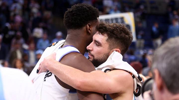 Oct 21, 2026; Memphis, Tennessee, USA; Utah Jazz forward Jaren Jackson Jr. (20) and Memphis Grizzlies guard Ty Jerome (2) embrace after a game at FedExForum. Mandatory Credit: Petre Thomas-Imagn Images Oct 21, 2026; Memphis, Tennessee, USA; Utah Jazz forward Jaren Jackson Jr. (20) and Memphis Grizzlies guard Ty Jerome (2) embrace after a game at FedExForum. Mandatory Credit: Petre Thomas-Imagn Images