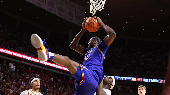 Kansas Jayhawks forward Flory Bidunga (40) 