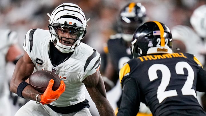 Bengals wide receiver Ja’Marr Chase is sure to be hyped to once again be catching passes from Joe Burrow.