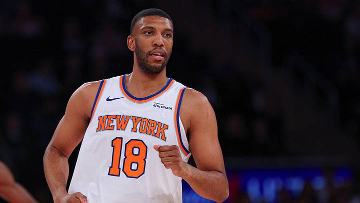 Oct 12, 2026; New York, New York, USA; New York Knicks center Tony Bradley (18) runs up court during the second half against the Minnesota Timberwolves at Madison Square Garden. Mandatory Credit: Vincent Carchietta-Imagn Images Oct 12, 2026; New York, New York, USA; New York Knicks center Tony Bradley (18) runs up court during the second half against the Minnesota Timberwolves at Madison Square Garden. Mandatory Credit: Vincent Carchietta-Imagn Images