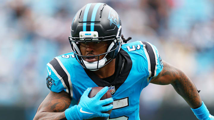 Carolina Panthers running back Rico Dowdle