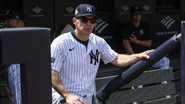 Aug 24, 2024; Bronx, New York, USA;  Former New York Yankees catcher and manager Joe Girardi at Yankee Stadium. Mandatory Credit: Wendell Cruz-Imagn Images