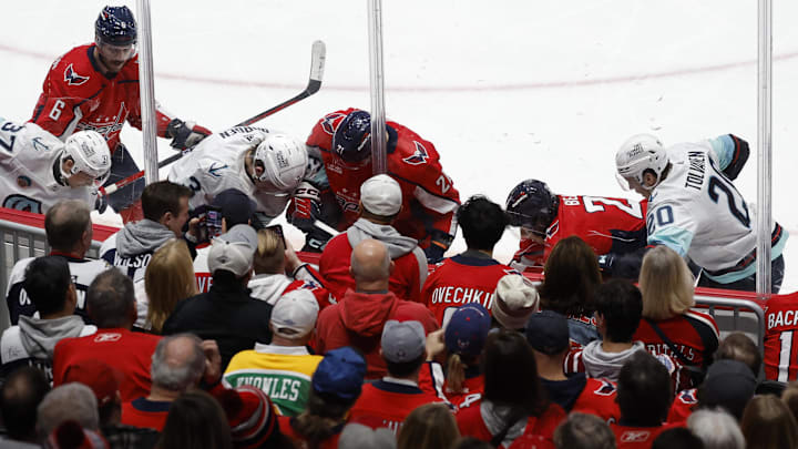 Aliaksei Protas, Washington Capitals Mandatory Credit: Geoff Burke-Imagn Images