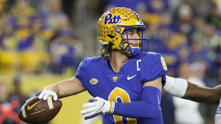 Pittsburgh Panthers quarterback Kenny Pickett.
