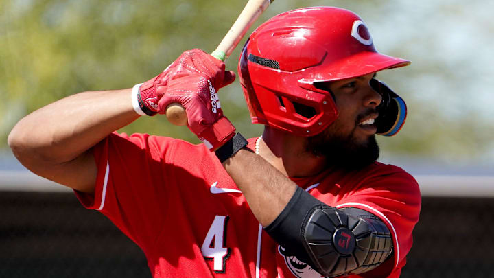 Cincinnati Reds outfielder Rece Hinds