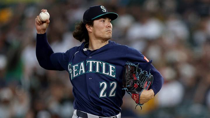 Sep 12, 2026; West Sacramento, California, USA;  Seattle Mariners starting pitcher Bryan Woo (22) throws a pitch against the Athletics during the second inning at Sutter Health Park.  Mandatory Credit: Dennis Lee-Imagn Images