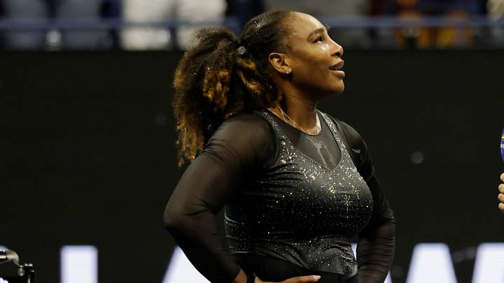 Sep 2, 2022; Flushing, NY, USA; Serena Williams (USA) stands on the court at USTA Billie Jean King Tennis Center. Mandatory Credit: Geoff Burke-USA TODAY Sports Sep 2, 2022; Flushing, NY, USA; Serena Williams (USA) stands on the court at USTA Billie Jean King Tennis Center. Mandatory Credit: Geoff Burke-USA TODAY Sports