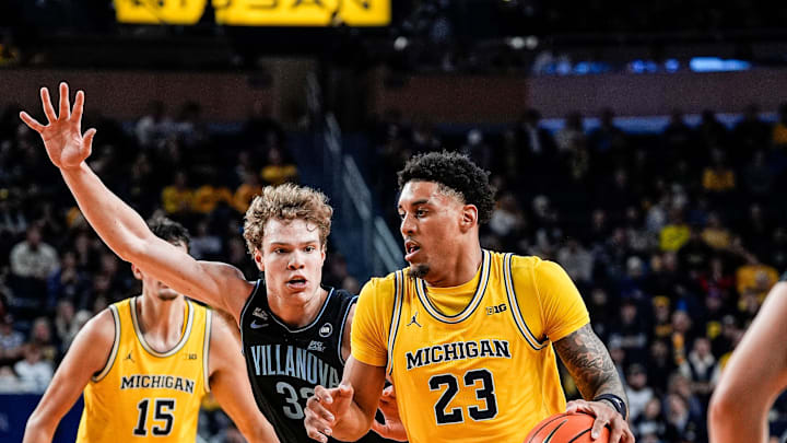 Michigan forward Yaxel Lendeborg (23). Michigan forward Yaxel Lendeborg (23).