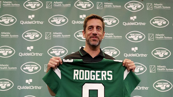 New York Jets Introduce Quarterback Aaron Rodgers