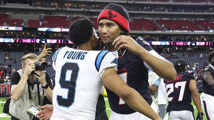 Carolina Panthers quarterback Bryce Young (9) and Houston Texans quarterback C.J. Stroud Carolina Panthers quarterback Bryce Young (9) and Houston Texans quarterback C.J. Stroud