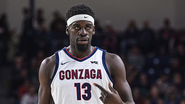 Gonzaga Bulldogs forward Graham Ike. Gonzaga Bulldogs forward Graham Ike.