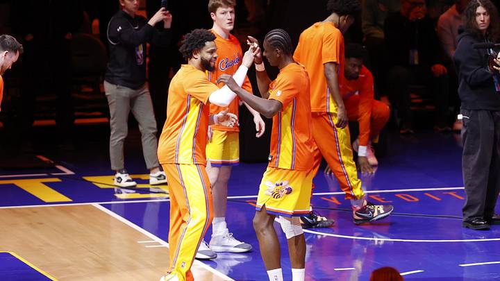 Charlotte Hornets forward Miles Bridges (left) shakes hands with forward Moussa Diabate Charlotte Hornets forward Miles Bridges (left) shakes hands with forward Moussa Diabate