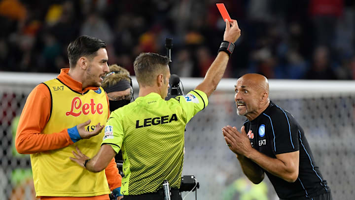Davide Massa espelle Luciano Spalletti