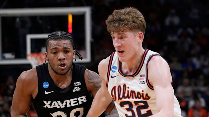 Illinois guard Kasparas Jakucionis had a shaky freshman season, but showed enough potential to be considered a potential steal for the Miami  Heat.