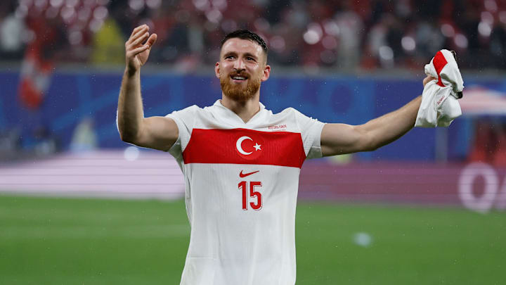 Salih Ozcan in action for Turkey 