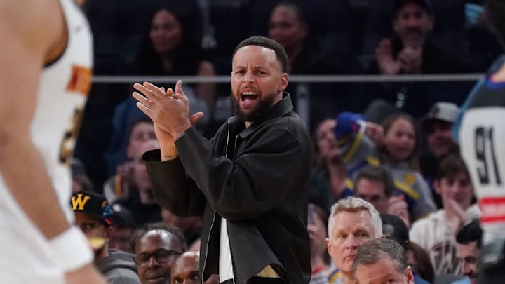 Steph Curry hasn’t played since January with a lingering knee injury. 