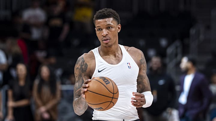 Oct 16, 2025; Atlanta, Georgia, USA; Houston Rockets forward Jabari Smith Jr. (10) warms up prior to the game against the Atlanta Hawks at State Farm Arena. Mandatory Credit: Dale Zanine-Imagn Images Oct 16, 2025; Atlanta, Georgia, USA; Houston Rockets forward Jabari Smith Jr. (10) warms up prior to the game against the Atlanta Hawks at State Farm Arena. Mandatory Credit: Dale Zanine-Imagn Images