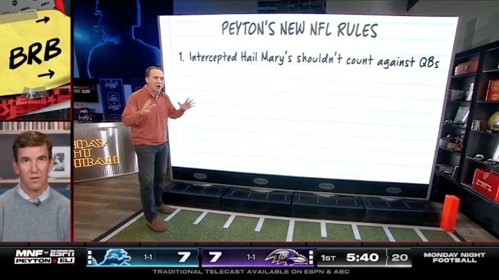 Peyton Manning is lobbying for his fellow quarterbacks after a recent rule change in the NBA