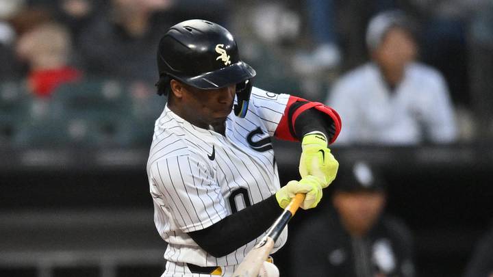 Apr 28, 2026; Chicago, Illinois, USA; Chicago White Sox shortstop Luisangel Acuna (0) makes contact while at bat hitting a foul against the Los Angeles Angels during the third inning at Rate Field. Mandatory Credit: Patrick Gorski-Imagn Images Apr 28, 2026; Chicago, Illinois, USA; Chicago White Sox shortstop Luisangel Acuna (0) makes contact while at bat hitting a foul against the Los Angeles Angels during the third inning at Rate Field. Mandatory Credit: Patrick Gorski-Imagn Images
