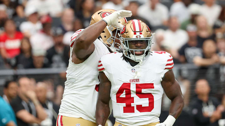 San Francisco 49ers linebacker Nick Martin (45) San Francisco 49ers linebacker Nick Martin (45)