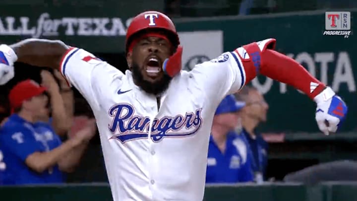 Rangers slugger Garcia fired up after tying the game Rangers slugger Garcia fired up after tying the game