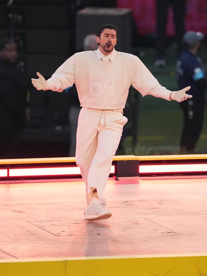 Bad Bunny Rocks His Upcoming Adidas Shoes in Super Bowl Halftime Show