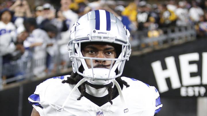 Oct 6, 2024; Pittsburgh, Pennsylvania, USA; Dallas Cowboys cornerback Trevon Diggs (7) takes the field to play the Pittsburgh Steelers at Acrisure Stadium. Mandatory Credit: Charles LeClaire-Imagn Images Oct 6, 2024; Pittsburgh, Pennsylvania, USA; Dallas Cowboys cornerback Trevon Diggs (7) takes the field to play the Pittsburgh Steelers at Acrisure Stadium. Mandatory Credit: Charles LeClaire-Imagn Images
