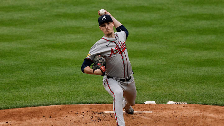Aug 10, 2024; Denver, Colorado, USA; Atlanta Braves starting pitcher Max Fried (54) pitches in the first inning against the Colorado Rockies at Coors Field. Mandatory Credit: Isaiah J. Downing-Imagn Images Aug 10, 2024; Denver, Colorado, USA; Atlanta Braves starting pitcher Max Fried (54) pitches in the first inning against the Colorado Rockies at Coors Field. Mandatory Credit: Isaiah J. Downing-Imagn Images