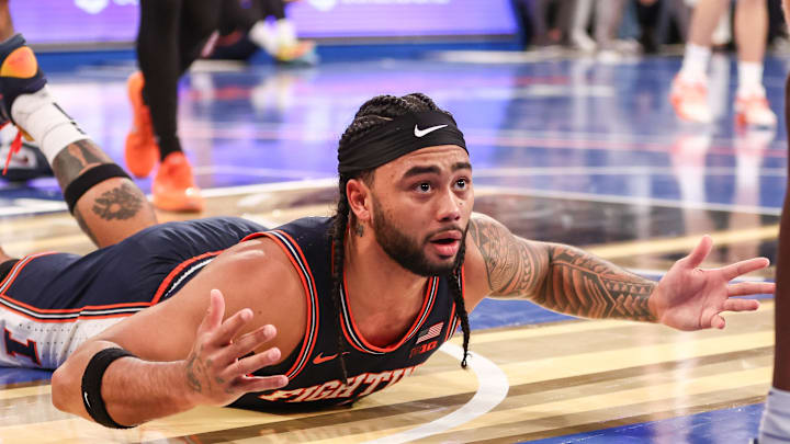 lllinois Fighting Illini guard Kylan Boswell