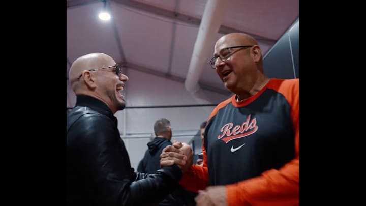 Pitbull and Terry Francona met before the Speedway Classic