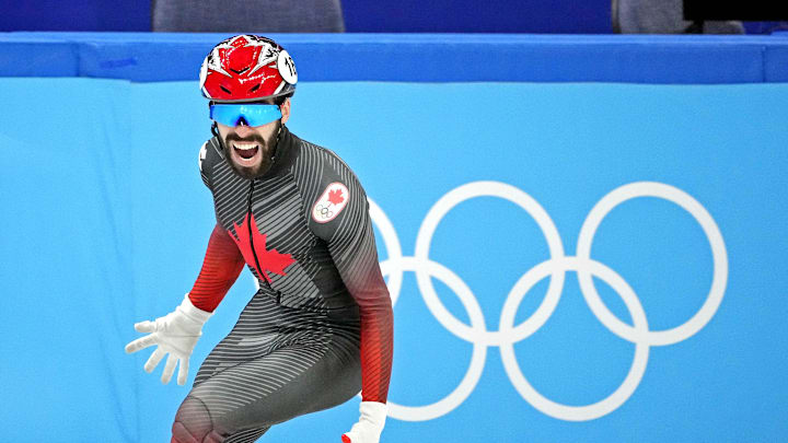 Steven Dubious is one of the top favorites to win the gold medal in the men's Olympic speed skating 500m.