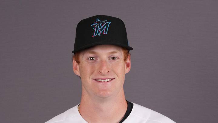 Miami Marlins right fielder Owen Caissie Miami Marlins right fielder Owen Caissie