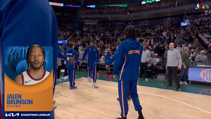 NBC broke out a familiar intro style Tuesday between the Knicks and Bucks NBC broke out a familiar intro style Tuesday between the Knicks and Bucks