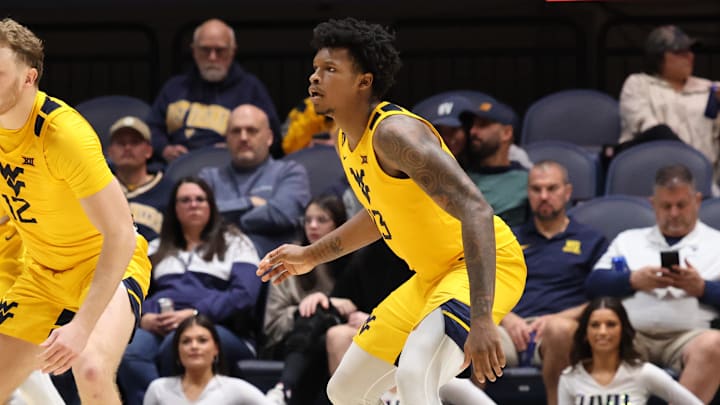 West Virginia University forward Amani Hansberry. West Virginia University forward Amani Hansberry.