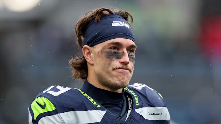 Jake Bobo of the Seattle Seahawks