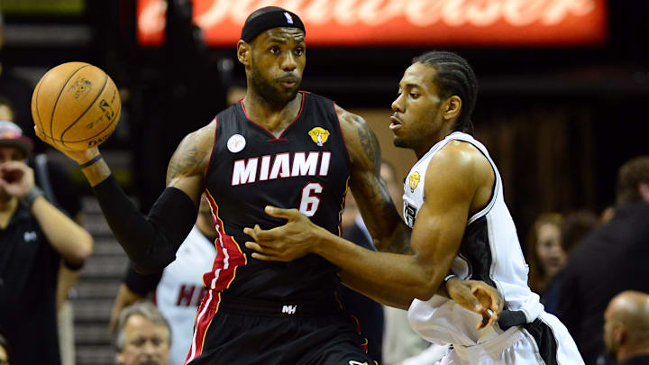 LeBron James disputó las Finales de la NBA 2013 con el Heat