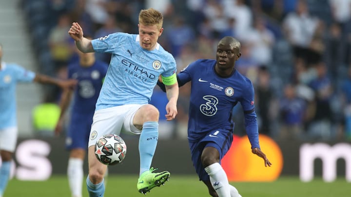 Kevin De Bruyne y N'Golo Kantè