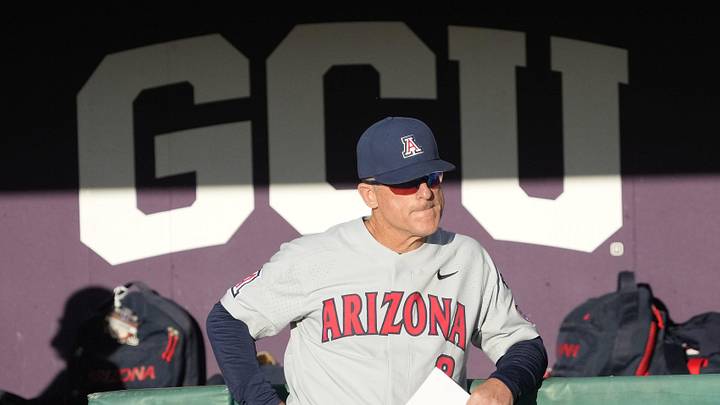 Arizona head coach Chip Hale waits to play against Grand Canyon at Grand Canyon baseball park in Phoenix on March 29, 2022.

Ncaa Baseball Gcu Baseball Game Arizona At Grand Canyon