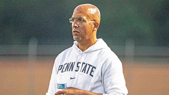 Former Penn State football head coach James Franklin watches the Appoquinimink vs. Howard football game at Appoquinimink in Middletown.
