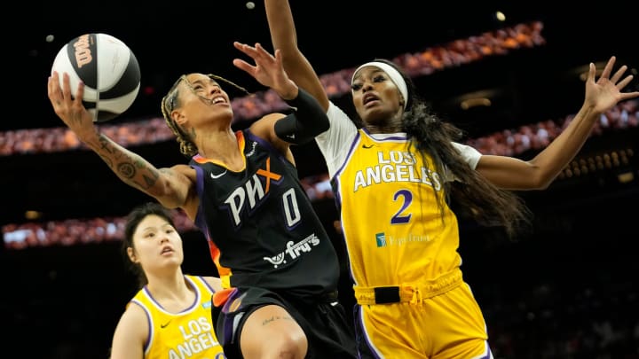 Los Angeles Sparks forward Rickea Jackson (2). Los Angeles Sparks forward Rickea Jackson (2).