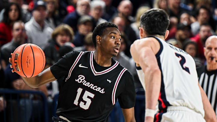 Santa Clara Broncos guard Thierry Darlan (15).